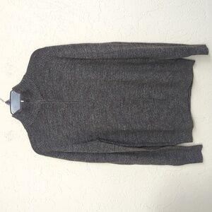 Gap Charcoal 1/4 Zip Cotton Pullover Sweater Size Medium